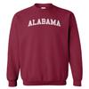 Alabama - Sports State City School Unisex Crewneck Sweatshirt (Red, X-Large) view 1