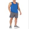 Amazon Essentials Men's Quick Dry Tech Stretch Active Sleeveless Tank Top Workout Shirt, Blue, Large view 4