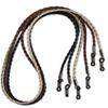 Avitron HANGIT, Elegant Eyeglass, Sunglass Strap-Chain- Retainer Braided, Sports Band, 3 Pack - PU Leather For Men Women By HANGIT (beige black brown) view 1