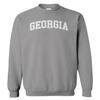 Georgia - State School University Sports Unisex Crewneck Sweatshirt (Light Gray, Large) view 1