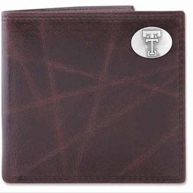 Texas Tech Passcase Wrinkle Leather Wallet