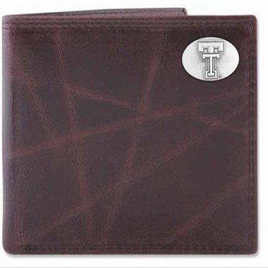 Texas Tech Passcase Wrinkle Leather Wallet