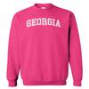 Georgia - State School University Sports Unisex Crewneck Sweatshirt (Pink, Large) view 1