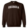 Georgia - State School University Sports Unisex Crewneck Sweatshirt (Brown, Medium) view 1