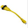 Amp Up Marine & RV Cords 125v 30 Amp Female x 15 Amp Male Marine Shore Power Cord Pigtail Boat Adapter - 21103 view 2