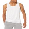 Amazon Essentials Men's Quick Dry Tech Stretch Active Sleeveless Tank Top Workout Shirt, White, Large view 1