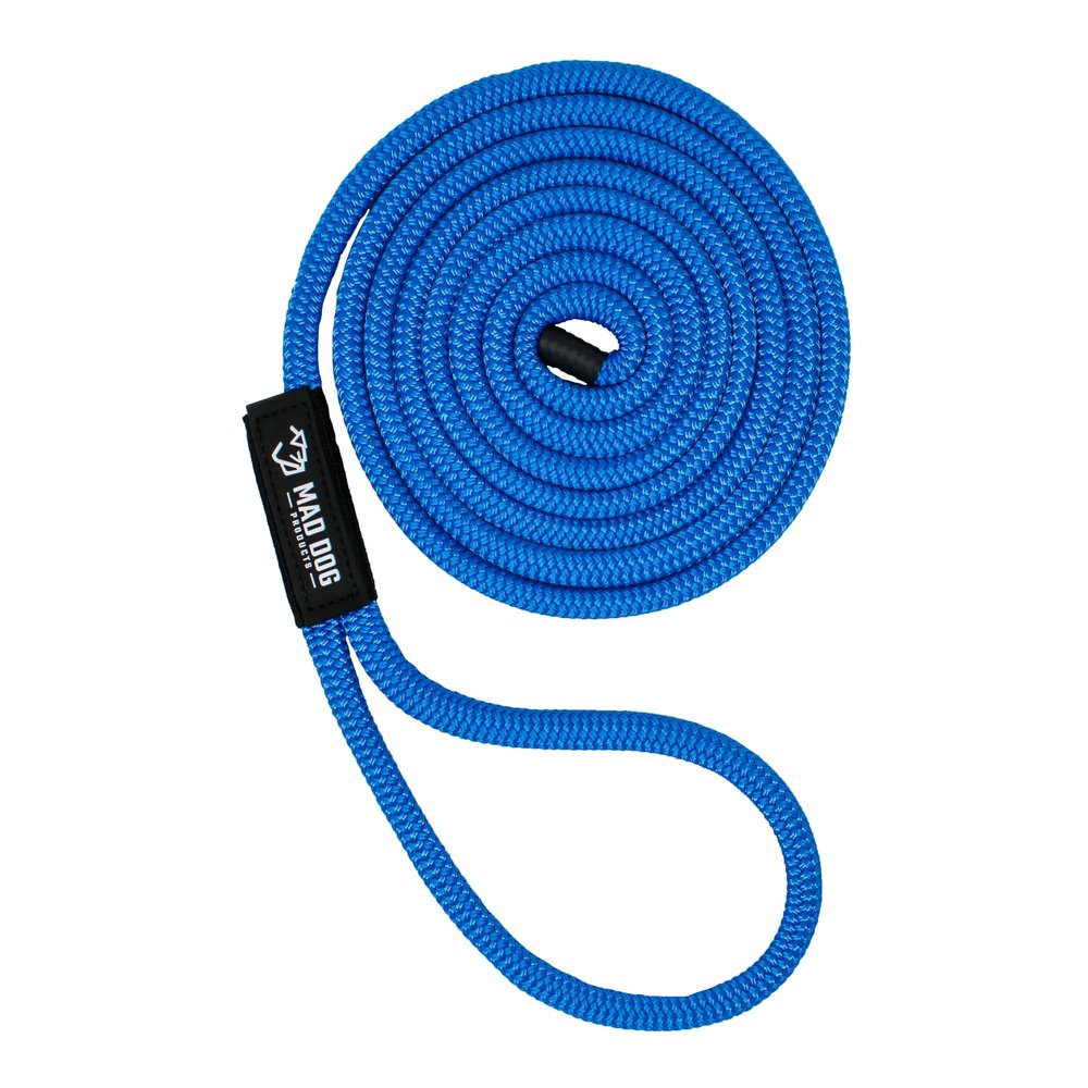 Double Braid Nylon Dock Line - Royal, 5/8" x 40'