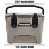 Fatboy 10QT Rotomolded Cooler Chest Ice Box Hard Lunch Box (Seafoam) view 3