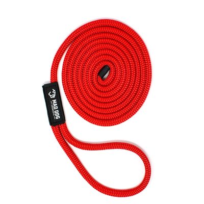 Mad Dog Products Double Braid Nylon Dock Line - Red, 5/8" x 40'
