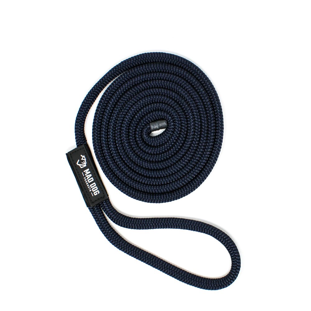 Double Braid Nylon Dock Line - Navy, 5/8" x 50'