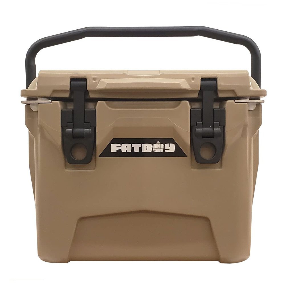 Fatboy 10QT Rotomolded Cooler Chest Ice Box Hard Lunch Box (Sand)