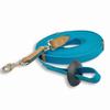35' Flat Cotton Web Lunge Line with Bolt Snap & Rubber Stop - by Southwestern Equine (35', Turquoise) view 4