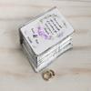 Custom Rustic Wedding Ring Box, Personalized Ring Bearer Box. White Ring Box, Wood Box, Purple roses Wreath box, Roses box, Flowers ring box Summer wedding box Ring Holder ngagement Wreath roses box view 2