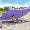 Red Suricata Family Beach Tent & Canopy, UPF50 Sun Shade, 4 Aluminum Poles, Sand Shovel, Medium Portable Sun Shelter (Medium, Purple) view 3