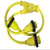 Amp Up Marine & RV Cords 125v 30 amp Male x (2) 30a Female Marine Y Splitter Boat Shore Power Adapter - 21323 view 1