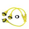 Amp Up Marine & RV Cords 125v 30 amp Male x (2) 30a Female Marine Y Splitter Boat Shore Power Adapter - 21323 view 4