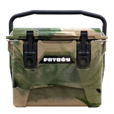 Fatboy 10QT Rotomolded Cooler Chest Ice Box Hard Lunch Box (Army Camo)
