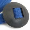 35' Flat Cotton Web Lunge Line with Bolt Snap & Rubber Stop - by Southwestern Equine (35', Sapphire) view 4
