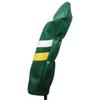 Majek Retro Golf Headcover Green White and Yellow Vintage Leather Style #5 Fairway Wood Head Cover Classic Look view 4