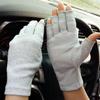Ylucky Lightweight Summer Fingerless Gloves Men Women UV Sun Protection Driving Cotton Gloves Nonslip Touchscreen Mittens view 2