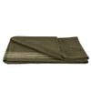Fox Outdoor Products Wool Blanket - Warm Lightweight Wool Blend Blanket with Whip-Stitched Edges for Outdoor & Home Use, Khaki-Striped Olive DRAB view 1