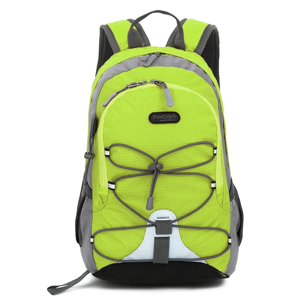 10L Small Hiking Backpack for Kids Ages 3-6 Girls Boys Under 4 feet, Mini Waterproof Outdoor Sport Travel Camping Daypack (Apple Green)