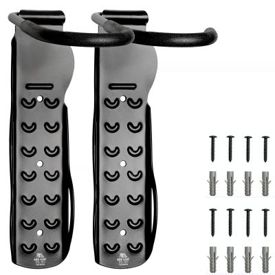 BikeHand Bike Wall Hanger - Heavy Duty Vertical Bicycle Wall Hook Mount Holder Rack for Garage Shed Indoor Storage - Fits MTB & Road Bikes (PACK 2)