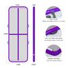 EZ GLAM Air Mat Track Inflatable Gymnastics Tumbling Mat with Electric Air Pump for Cheerleading/Practice Gymnastics/Beach/Park/Home use (10ftx3.3ftx4in(3x1x0.1m), purple) view 2