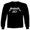 0044. It's My Birthday Funny Legends are Born in July Gift 20th 30th 40th 50th Men's Long Sleeve t Shirt (Black, Small) view 1