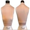 AMAL Muslim Fake Collar Hijab Extensions Neck Cover Under Top USA (Light Beige, 2XL) view 2