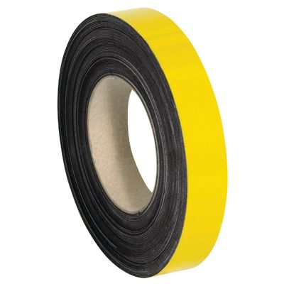 1" x 100' - Yellow Warehouse Labels - Magnetic Rolls