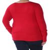 INC Womens Bell-Sleeve Ribbed Pullover Sweater Red XXL view 2