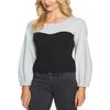 1.STATE Mixed Media Top (M, Rich Black) view 1