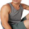 Amazon Essentials Men's Quick Dry Tech Stretch Active Sleeveless Tank Top Workout Shirt, Black, Large view 3