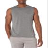Amazon Essentials Men's Tech Stretch Muscle Shirt, -black heather, Medium view 1