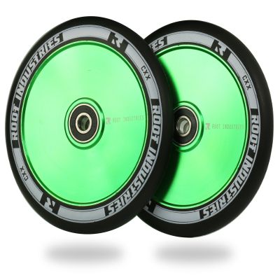 Root Industries 120 mm Air Wheels, Black/Green
