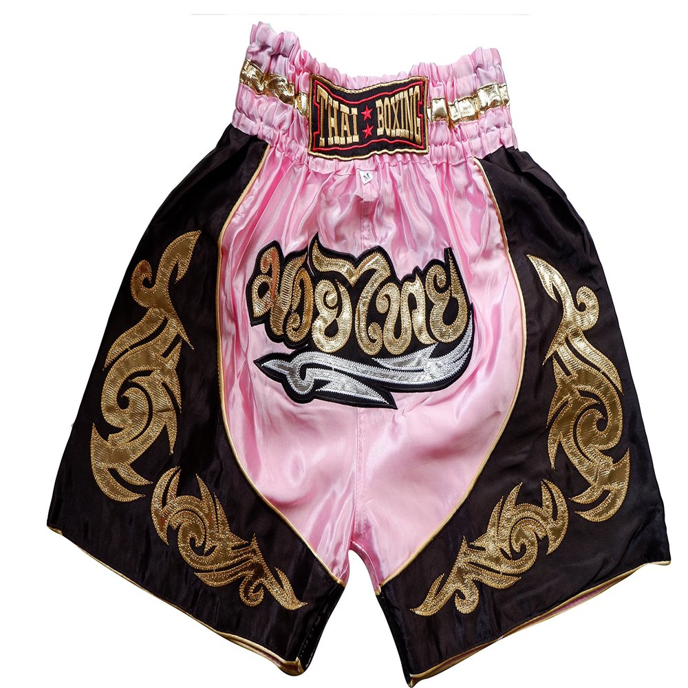 Nakarad Kid Muay Thai Boxing Shorts 2 Years Old - 10 Years Old (Pink, XXS)