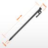 Eurmax USA 10 inch Multiuse Heavy Duty Steel Tent Stakes Tarp Pegs Camping Stakes for Outdoor Camping Canopy and tarp with 4 Ropes 10FT Length,8pcs(Black) view 4