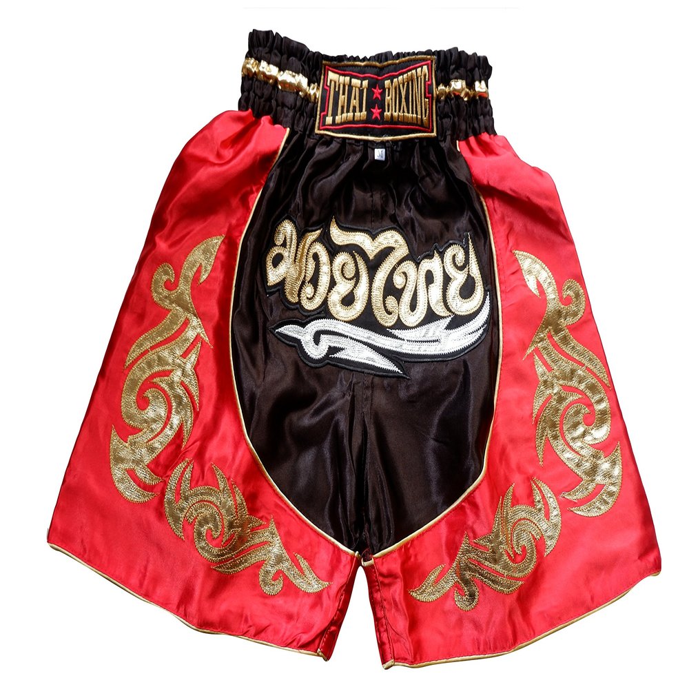 Nakarad Kid Muay Thai Boxing Shorts 2 Years Old - 10 Years Old (RED, S)