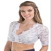 Schneberger Trachten Couture Elegant & Exclusive Dirndl Blouse lace White/Transparent - Dirndl Blouse Windrose (US:18 (EU50), White) view 3