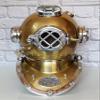 Vintage Reproduction U.S.Navy Mark V 18" Divers Helmet Maritime Scuba Equipment. view 1
