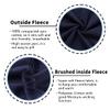Kid Nation Kids Unisex Soft Brushed Fleece Casual Pull On Jogger Sweatpants with Pockets for Boys or Girls M Navy01 view 2