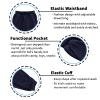 Kid Nation Kids Unisex Soft Brushed Fleece Casual Pull On Jogger Sweatpants with Pockets for Boys or Girls M Navy01 view 3