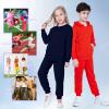 Kid Nation Kids Unisex Soft Brushed Fleece Casual Pull On Jogger Sweatpants with Pockets for Boys or Girls M Navy01 view 4