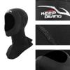 Dilwe Adults 3MM Neoprene Diving Hood Wetsuit Hat Snorkeling Hood for Diving Snorkeling Surfing (XL-Black) view 3