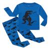 Family Feeling Dinosaur Little Boys Long Sleeve Pajamas Sets 100% Cotton Pyjamas Kids Pjs Size 7 Blue view 1