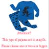 Family Feeling Dinosaur Little Boys Long Sleeve Pajamas Sets 100% Cotton Pyjamas Kids Pjs Size 7 Blue view 2