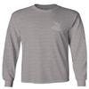 0012. Good Vibe Bones Hand Shaka Cool Vintage Hipster Graphic Men's Long Sleeve t Shirt (Light Gray 2X Large) view 1