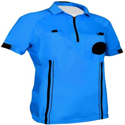 New! Women's 2018 Soccer Referee Jersey (Blue, XL (Chest: 40-42"))