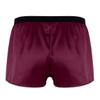 YiZYiF Men's Silky Satin Boxers Shorts Summer Loose Underwear Lingerie Shorts Wine Red Medium view 4